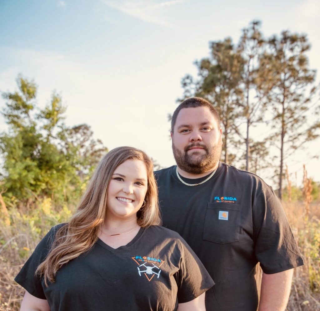 Image of husband and wife owners of Florida Drone Experts.